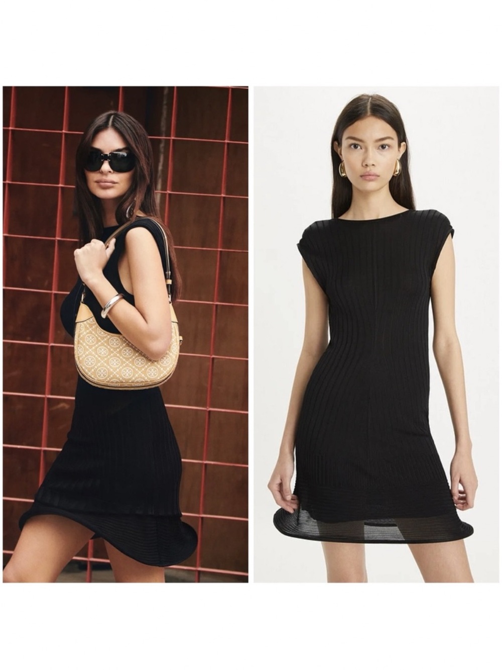 NWOT TORY BURCH  Viscose Knit Dress - Black $698 M